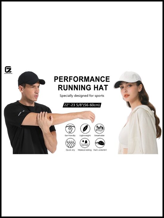 Performance Running Hat - Stretchy Fabric with Vented Mesh for Outdoor Workouts main image 6